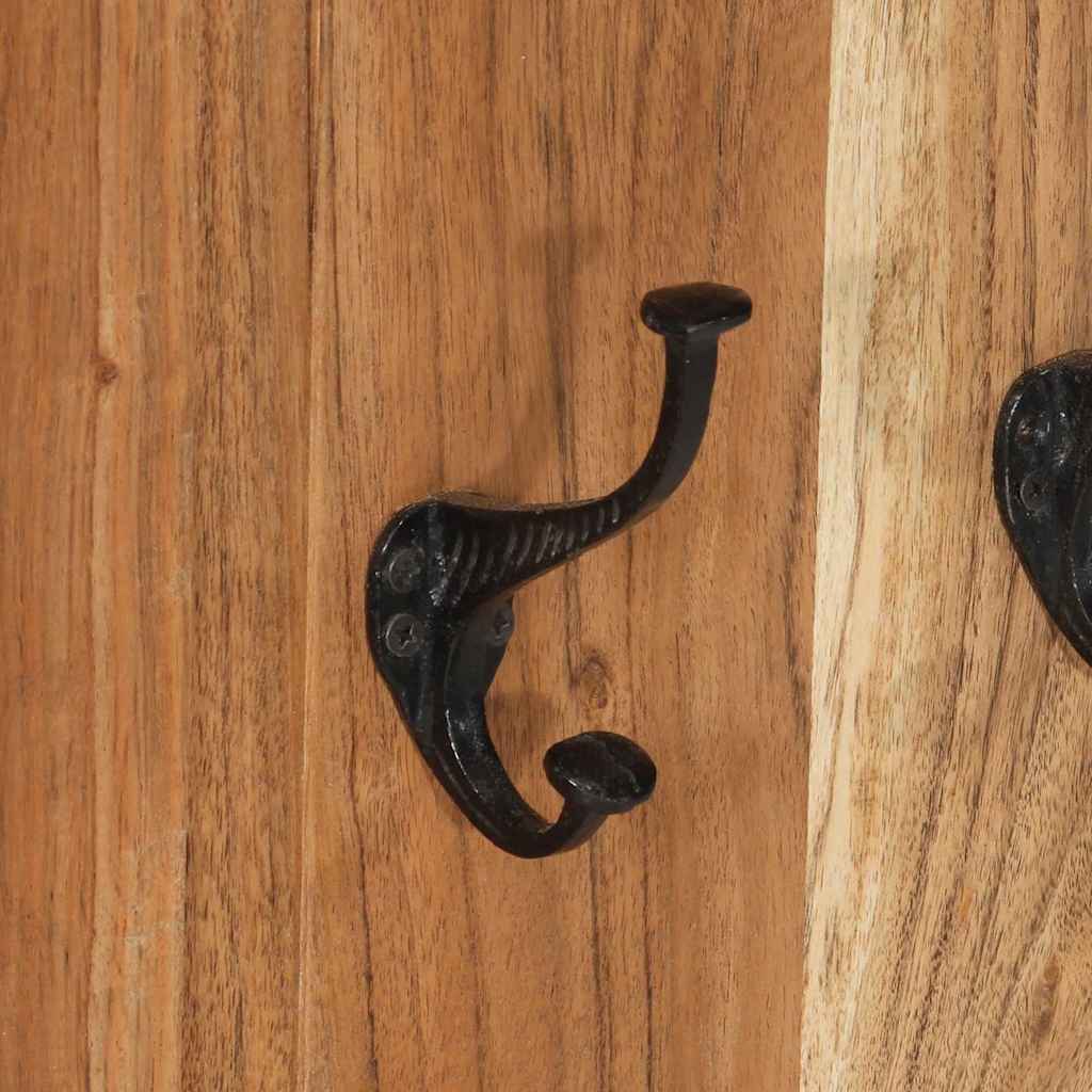 337854 vidaXL Coat Racks 2 pcs Solid Wood Acacia 38x100 cm