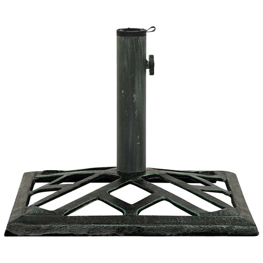 vidaXL Umbrella Base Green 44x44x31 cm Cast Iron