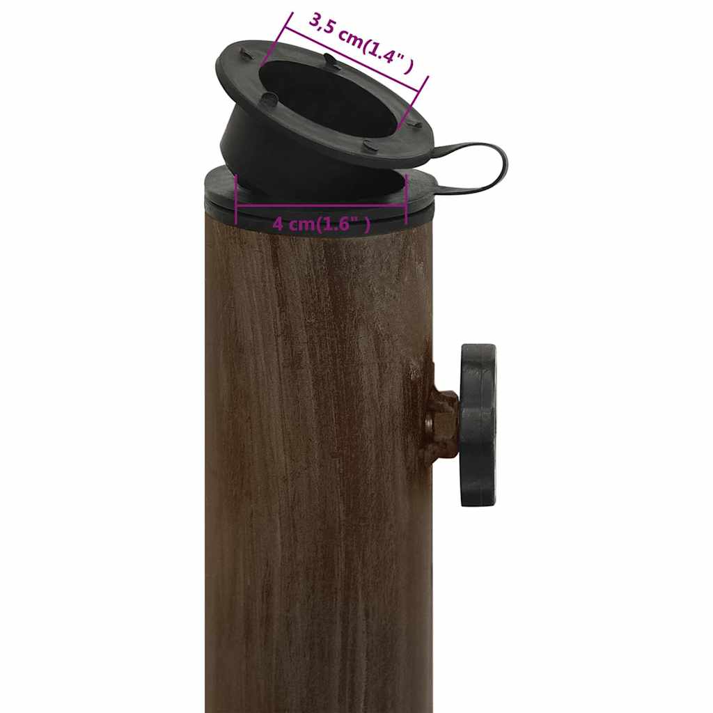 vidaXL Umbrella Base Bronze 45x45x30 cm Cast Iron