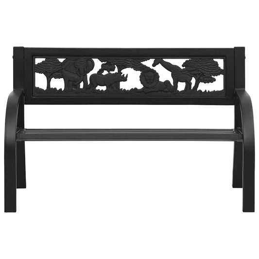 317773 vidaXL Children Garden Bench 86 cm Steel