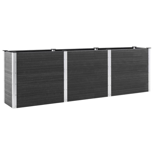vidaXL Garden Raised Bed 300x100x91 cm WPC Grey