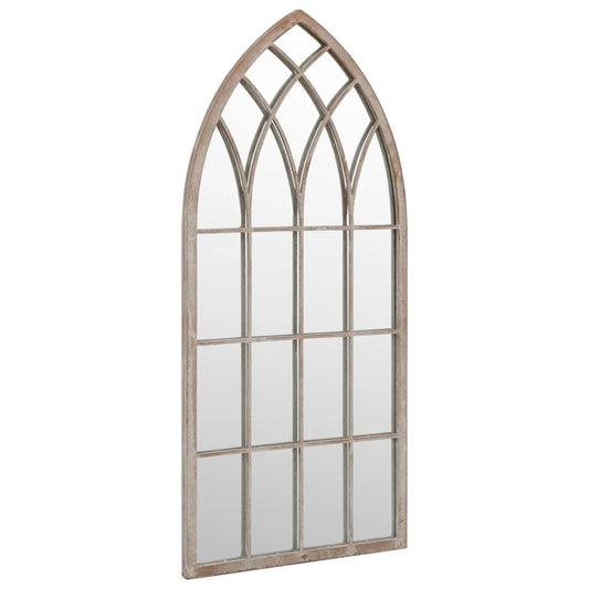 318343 vidaXL Garden Mirror Sand 70x30 cm Iron for Outdoor Use
