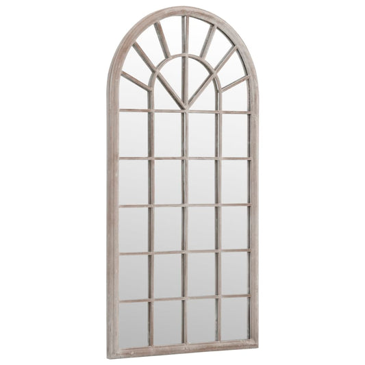 318347 vidaXL Garden Mirror Sand 90x45 cm Iron for Outdoor Use