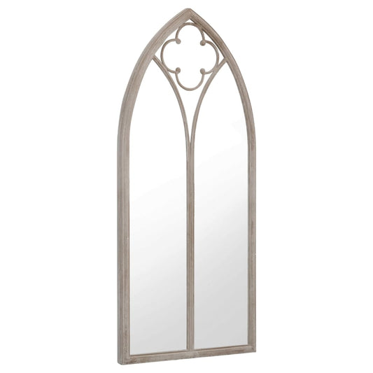 318349 vidaXL Garden Mirror Sand 100x45 cm Iron for Outdoor Use