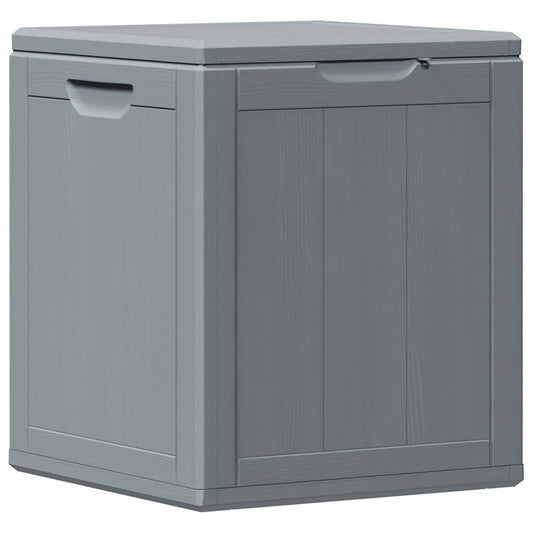vidaXL Garden Storage Box 90L Grey PP Wood Look