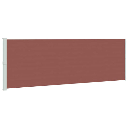 vidaXL Patio Retractable Side Awning 200x614 cm Brown