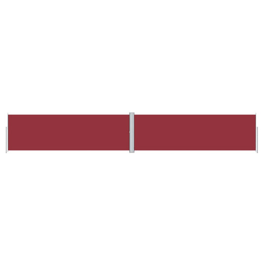 vidaXL Retractable Side Awning Red 160x1000 cm