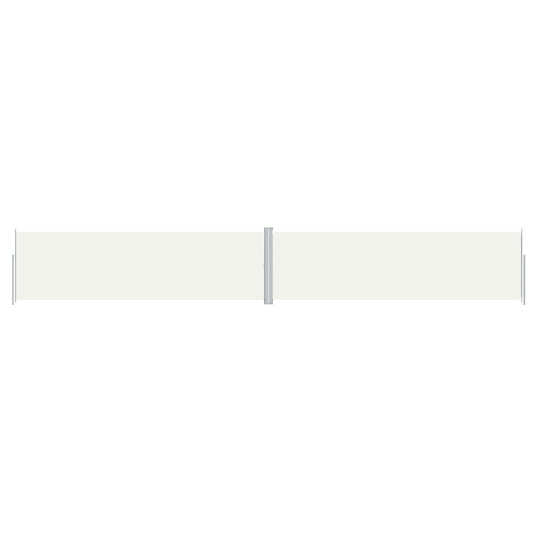 vidaXL Retractable Side Awning Cream 180x1200 cm