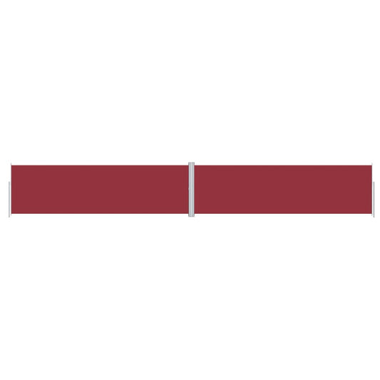 318077 vidaXL Retractable Side Awning Red 180x1200 cm