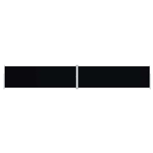318078 vidaXL Retractable Side Awning Black 200x1200 cm