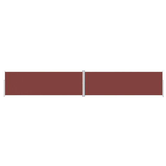 vidaXL Retractable Side Awning Brown 200x1200 cm