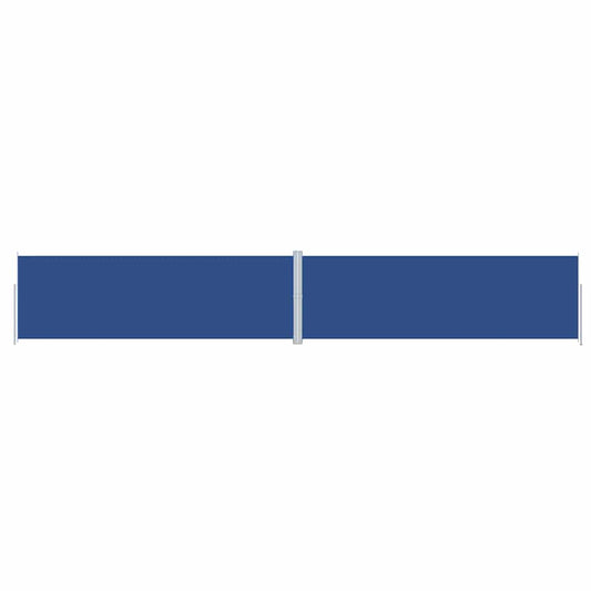 318082 vidaXL Retractable Side Awning Blue 200x1200 cm