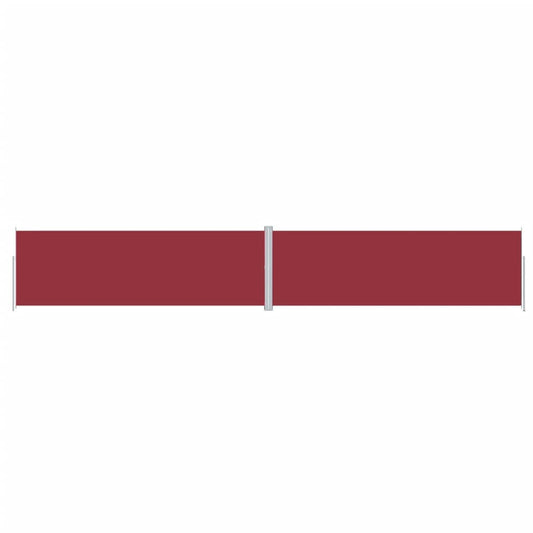 vidaXL Retractable Side Awning Red 200x1200 cm