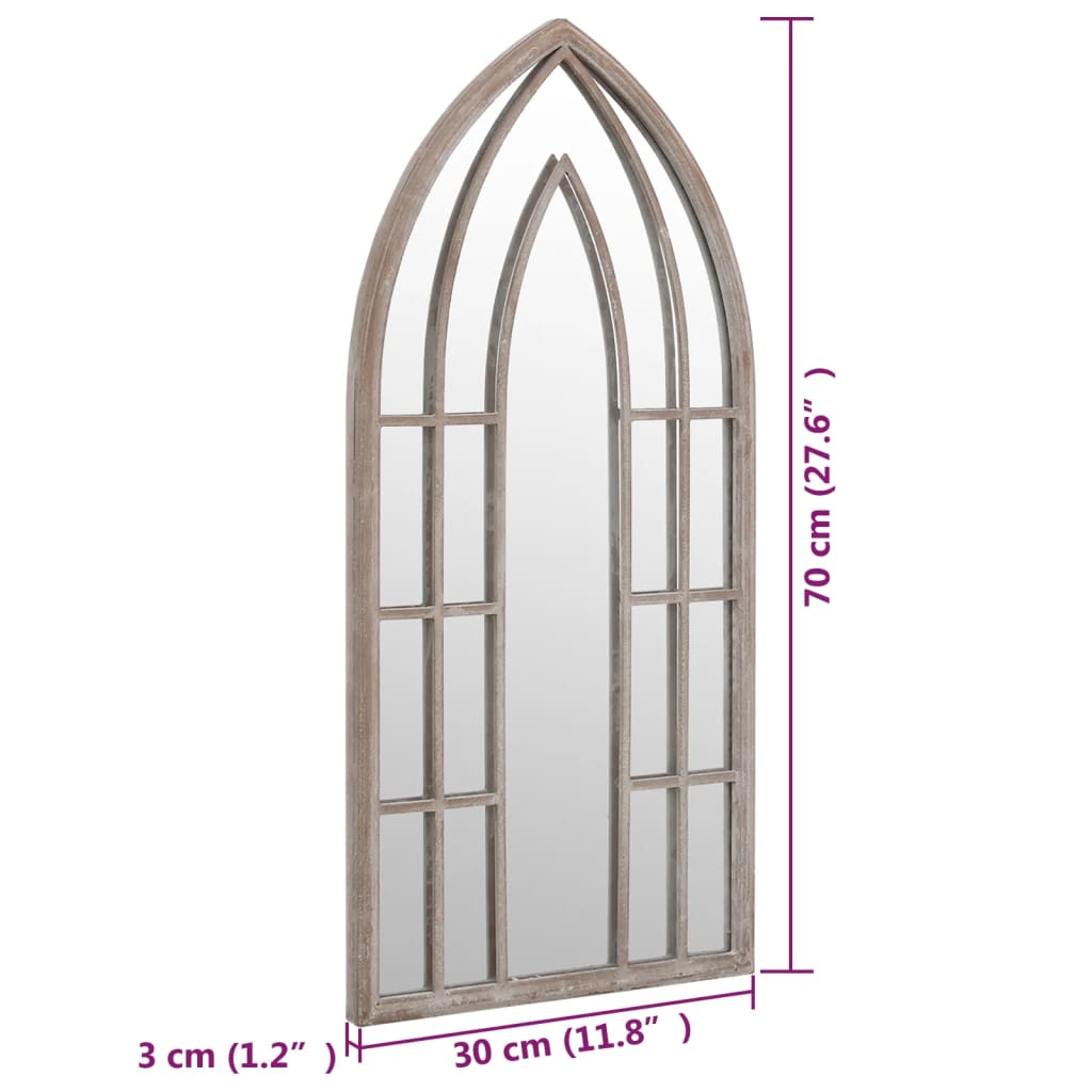 vidaXL Mirror Sand 70x30 cm Iron for Indoor Use