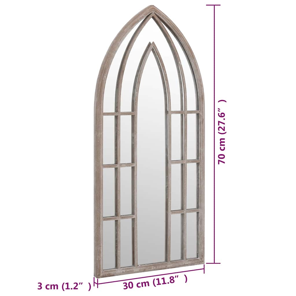 vidaXL Mirror Sand 70x30 cm Iron for Indoor Use