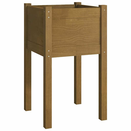 810795 vidaXL Garden Planter Honey Brown 40x40x70 cm Solid Pinewood