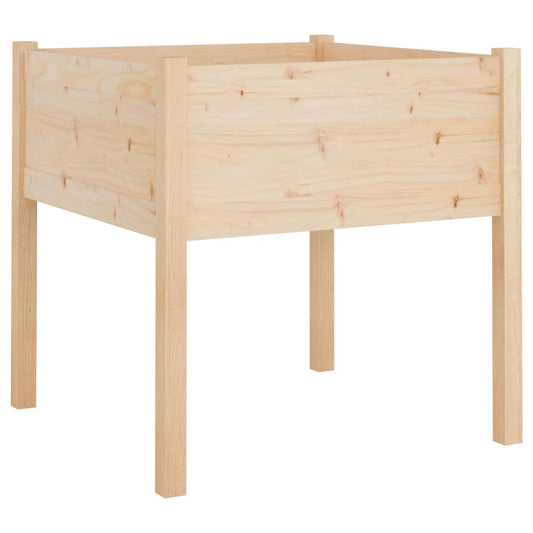 810809 vidaXL Garden Planter 70x70x70 cm Solid Wood Pine