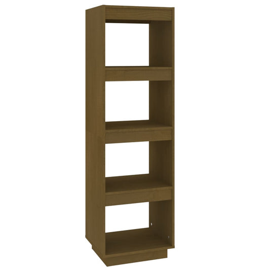 810852 vidaXL Book Cabinet/Room Divider Honey Brown 40x35x135 cm Solid Wood Pine