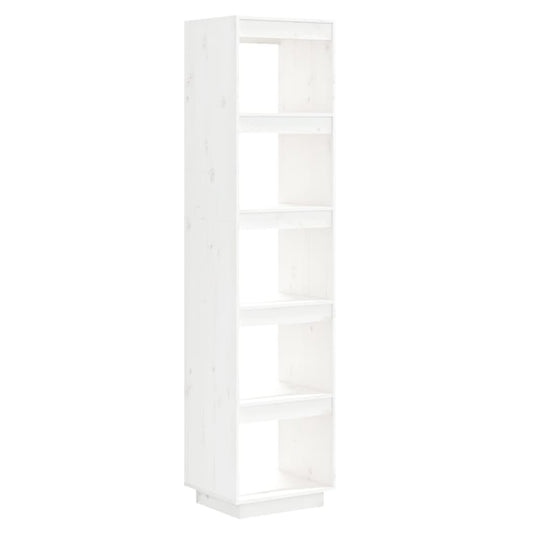 810855 vidaXL Book Cabinet/Room Divider White 40x35x167 cm Solid Wood Pine