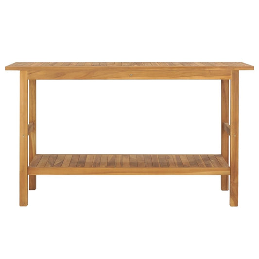 vidaXL Bathroom Vanity Cabinet Solid Wood Teak 132x45x75 cm