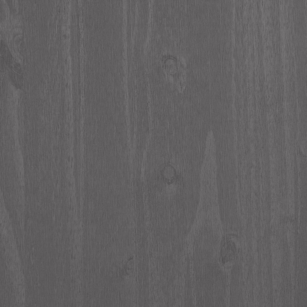 vidaXL Sideboard HAMAR Light Grey 113x40x80 cm Solid Wood Pine