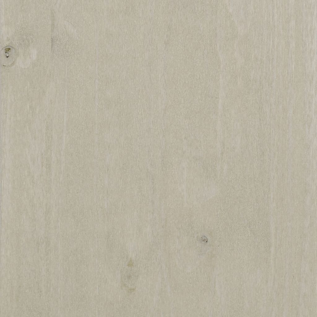 vidaXL Wardrobe HAMAR White 89x50x180 cm Solid Wood Pine