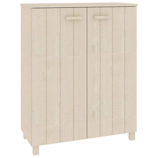 vidaXL Shoe Cabinet "HAMAR" Honey Brown 85x40x108 cm Solid Wood Pine