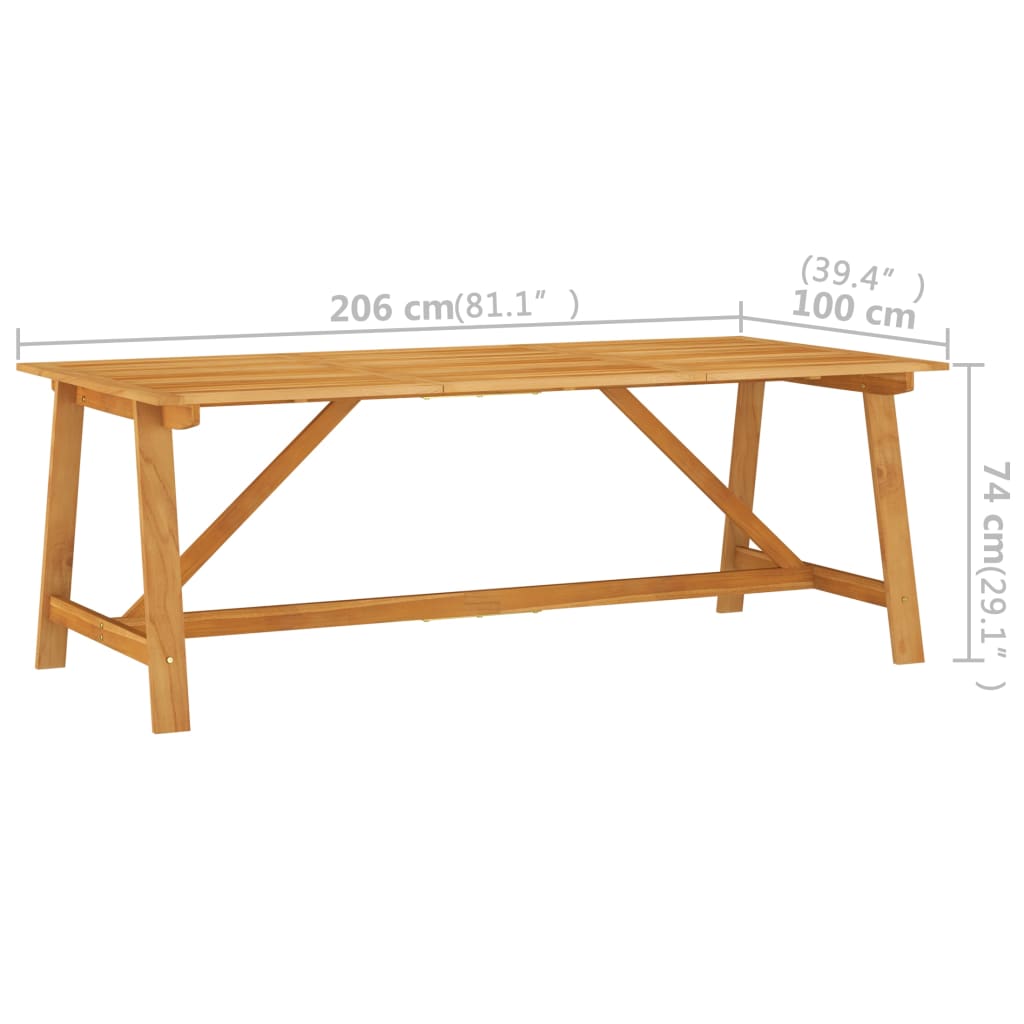 vidaXL Garden Dining Set | Black