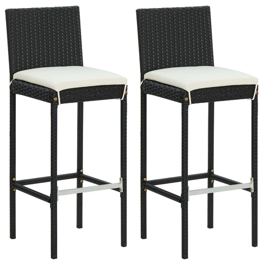 vidaXL Garden Bar Set | Black, Cream
