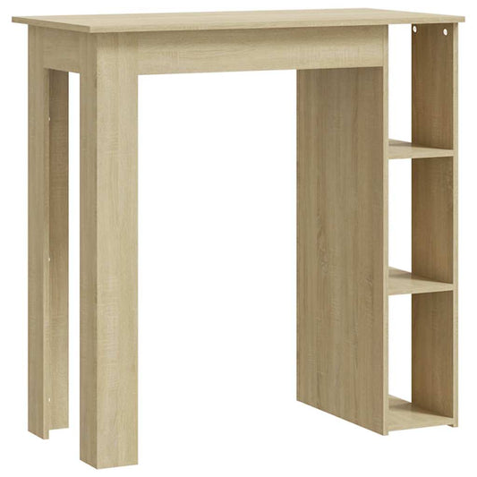 vidaXL Bar Table with Shelf Sonoma Oak 102x50x103,5 cm Engineered Wood