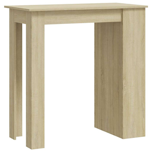 vidaXL Bar Table with Storage Rack Sonoma Oak 102x50x103.5cm