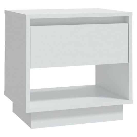 vidaXL Bedside Cabinet | White | Engineered Wood | 45 cm x 34 cm x 44 cm