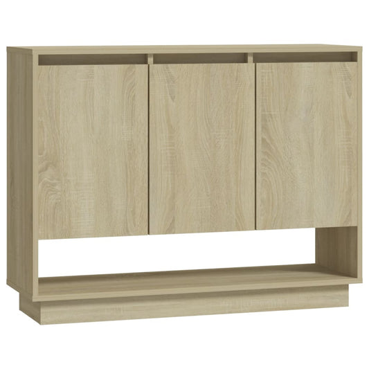 809533 vidaXL Sideboard Sonoma Oak 97x31x75 cm Engineered Wood