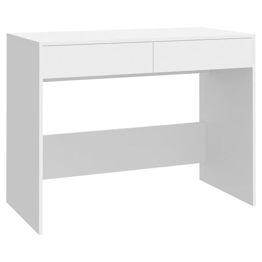 809557 vidaXL Desk White 101x50x76,5 cm Engineered Wood