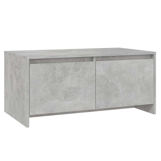 vidaXL Coffee Table Concrete Grey 90x50x41,5 cm Engineered Wood