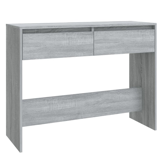 vidaXL Console Table Grey Sonoma 100x35x76.5 cm Engineered Wood