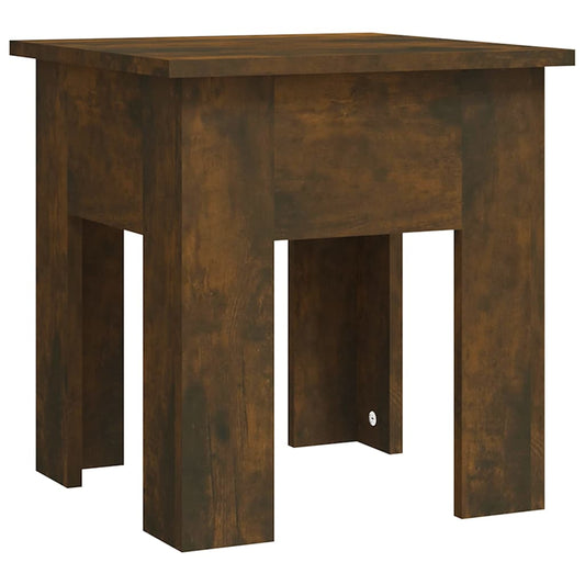 vidaXL Coffee Table Smoked Oak 40x40x42 cm Engineered Wood