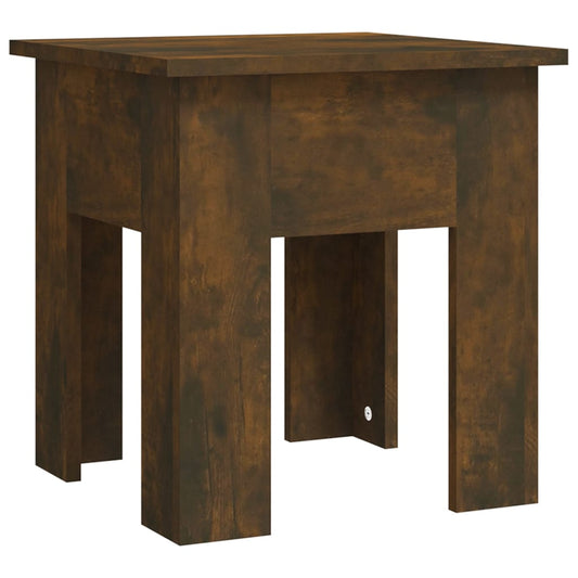 vidaXL Coffee Table Smoked Oak 40x40x42 cm Engineered Wood