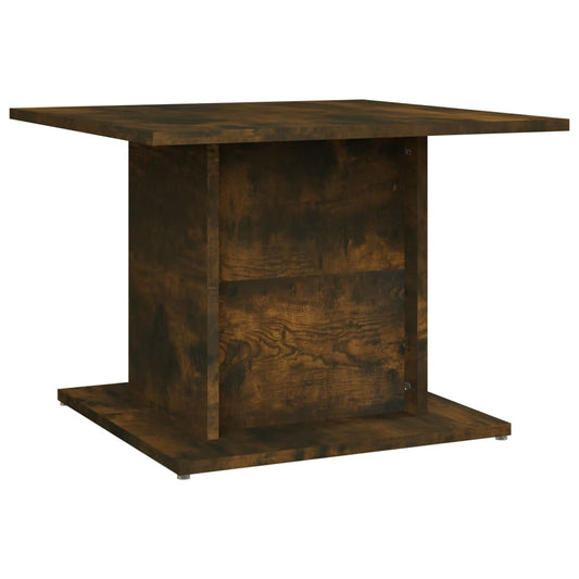vidaXL Coffee Table Smoked Oak 55,5x55,5x40 cm Engineered Wood