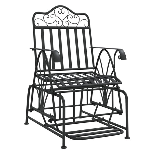 vidaXL Glider Bench | Black | Steel | 61 x 81 x 99 cm | Glider Bench