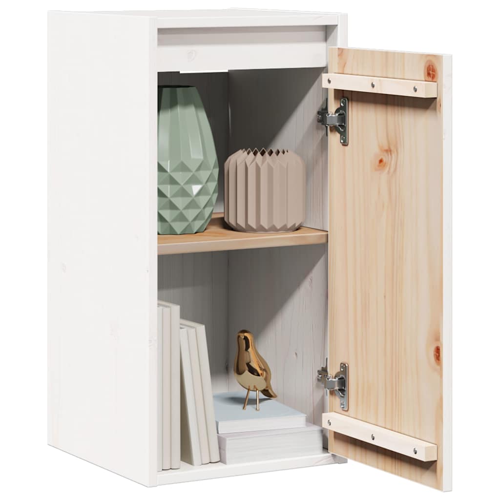 vidaXL Wall Cabinets 2 pcs White 30x30x60 cm Solid Wood Pine
