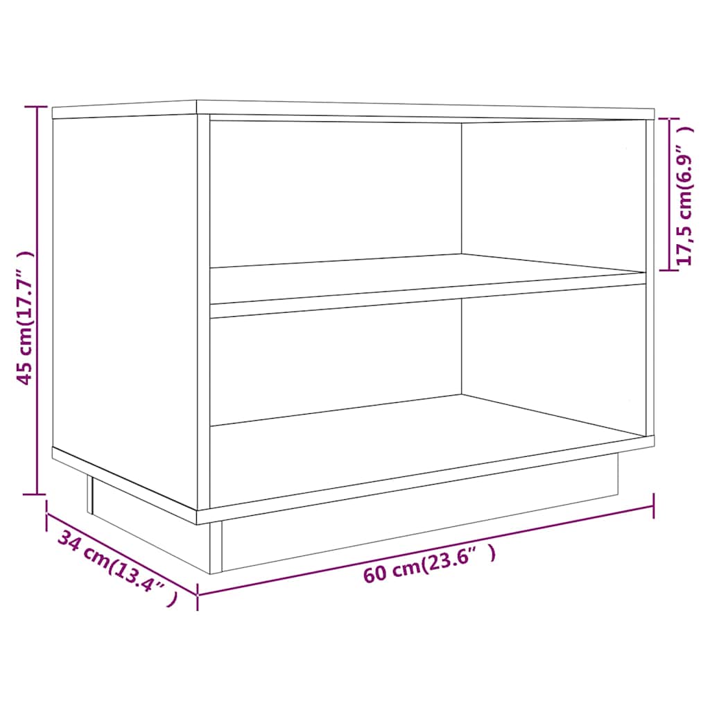 vidaXL Shoe Cabinet | Natural Wood | Solid Pine Wood | Compact | Shoe Cabinet
