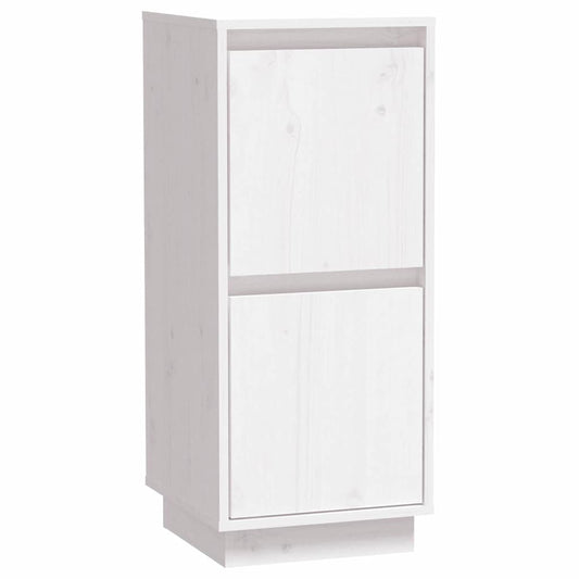 vidaXL Sideboard White 31,5x34x75 cm Solid Wood Pine