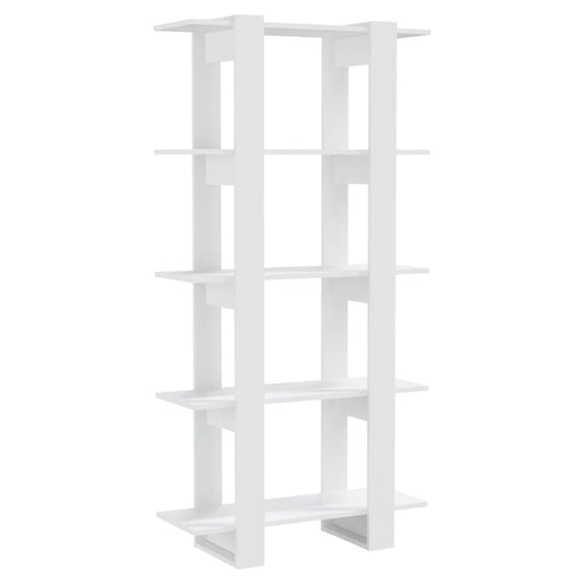 vidaXL Book Cabinet/Room Divider White 80x30x160 cm Engineered Wood
