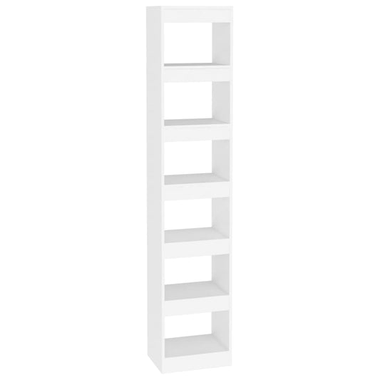 811637 vidaXL Book Cabinet/Room Divider White 40x30x198 cm