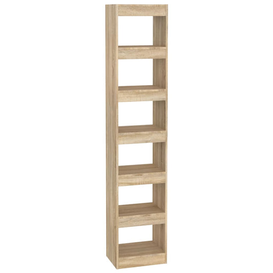 vidaXL Book Cabinet/Room Divider Sonoma Oak 40x30x198 cm