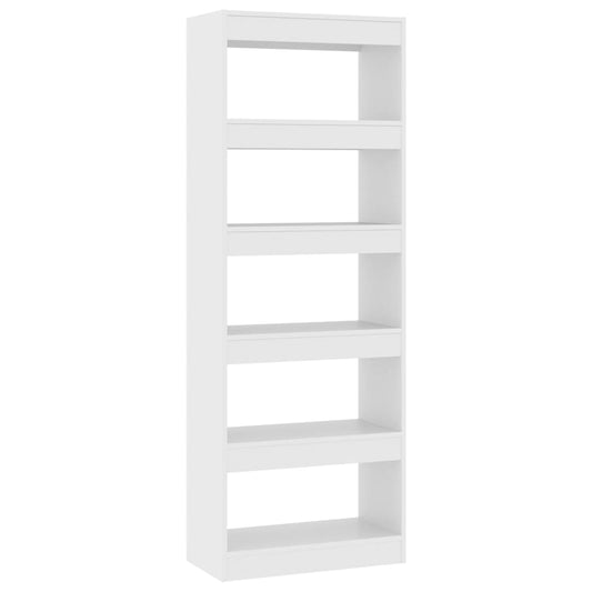 vidaXL Book Cabinet/Room Divider White 60x30x166 cm Engineered Wood