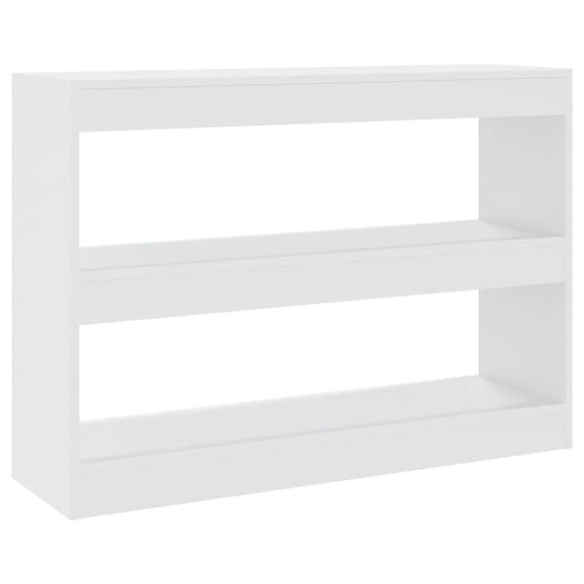 811736 vidaXL Book Cabinet/Room Divider White 100x30x72 cm