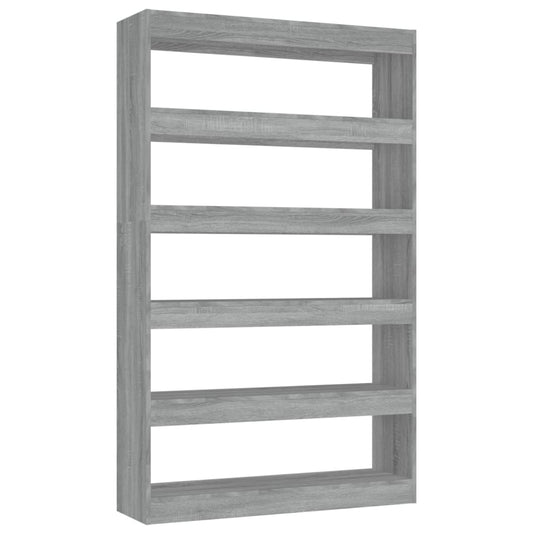 vidaXL Book Cabinet/Room Divider Grey Sonoma 100x30x166 cm