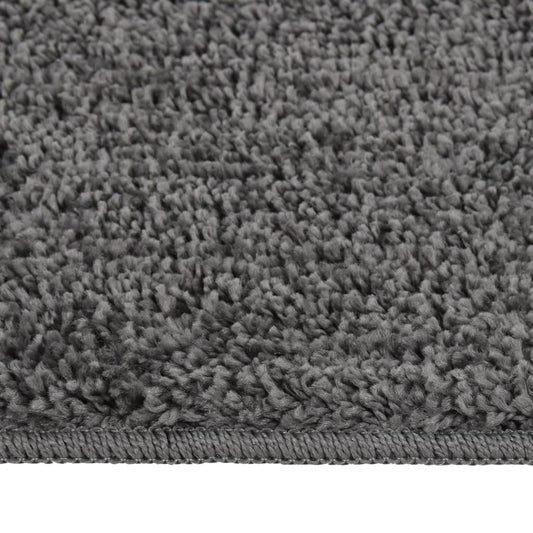 vidaXL Shaggy Rug Dark Grey 80x150 cm Anti Slip